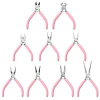 Différents types de pinces, pinces à bec, pour la fabrication de bijoux faits main, pinces à bec rond multifonctionnelles, mini outils pour l'enroulement de fil et la fabrication de perles