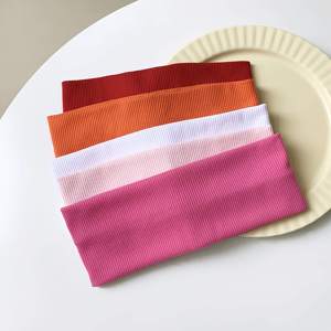 Bandeau de sport élastique en coton, couleur tendance pour femmes, yoga, sport, usage quotidien - Product Image 1