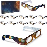2024 Verres d'éclipse certifiés CE et ISO, lunettes d'éclipse solaire