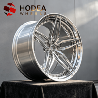 Rines Forjados de 2 Piezas de 18/19/20/21/22 Pulgadas, Cóncavos y Pulidos, para Mustang, Camaro, Challenger, Tesla Model 3/Y, Tamaño PCD ET Personalizado