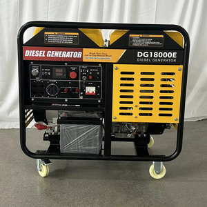 Groupe électrogène diesel silencieux 12KW 12KVA 50/60Hz automatique 110V-480V pour alimentation de secours domestique, avec ATS et bobinage en cuivre, châssis ouvert - Product Image 2