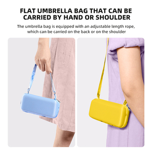<span class=keywords><strong>Parapluie</strong></span> pliant mini léger de voyage à 6 baleines avec étui à sangle, protection UV portable, mini <span class=keywords><strong>parapluie</strong></span> pour femme - Product Image 4