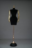 Mannequin de couture ajustable en velours pour robe de mariée, grande taille, demi-corps, forte poitrine, en PP, avec support, pour modèles féminins brésiliens courbes (BBL)