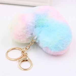 Llavero de Peluche en Forma de Corazón, Colorido, Personalizado, Bonito y Moderno, Colgante para Bolso, Regalo para Mujer, Venta al Por Mayor - Product Image 2