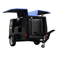Compresseur d'air diesel mobile de 250 CFM en gros, 150 PSI, 10 bars, compresseur d'air à moteur diesel à vendre