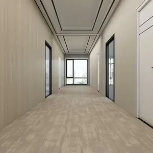 Azulejos de tapete de pvc, telha de chão moderna removível e resistente ao desgaste para escritório