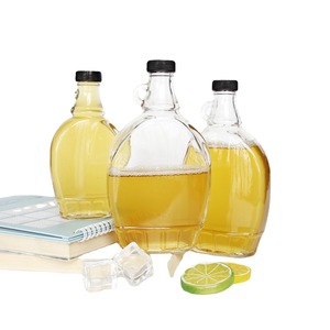 Bouteille en verre transparente pour confiture de myrtilles, miel, sirop d'érable, sucre – Emballage vide en forme de cylindre avec bouchon à vis – Fournisseur d'usine - Product Image 4