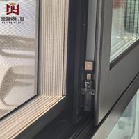 Fenêtres en aluminium à économie d'énergie, étanches et résistantes au vent, porte coulissante en verre, haute performance d'étanchéité, anti-vieillissement, service OEM