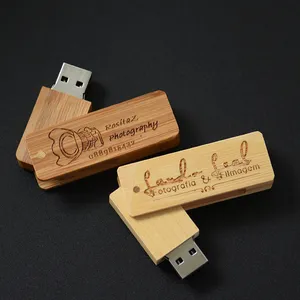 스위블 나무 대나무 usb 플래시 드라이브 고속 웨딩 메모리아 usb 플래시 디스크 2.0 pendrive 월넛 엄지 점프 드라이브