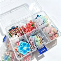 Boîte de papier gaufré pour feuilles comestibles assorties à motifs floraux, boîte de rangement, vente en gros, directement de l'usine, fourniture OEM, en stock, pour décoration de gâteaux