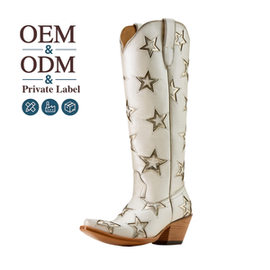 Botas Vaqueras <span class=keywords><strong>CHENO</strong></span> con Diseño Único Cortado a Láser para Mujer, Colección de Diseñador - Product Image 1