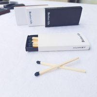Allumettes et accessoires pour fumeurs Allumettes de cuisine personnalisées avec boîte d'allumettes en carton de qualité avec têtes colorées Boîte d'allumettes