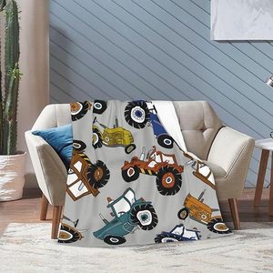 Toy Truck Flannel <b>Blanket</b> <b>Throw</b> <b>Blanket</b> Nap <b>Blanket</b> Breathable Skin Friendly for Winter Warmth Custom Print OEM ODM - Product Image 5