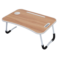 Bureau pliable moderne pour ordinateur portable, bureau à domicile, petite table portable en bois, bureau d'étudiant léger et écologique, expédition rapide