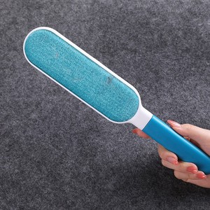 Brosse anti-poussière pour vêtements, éliminateur de poils d'animaux, portable, électrostatique, double face, gris et bleu - Product Image 3