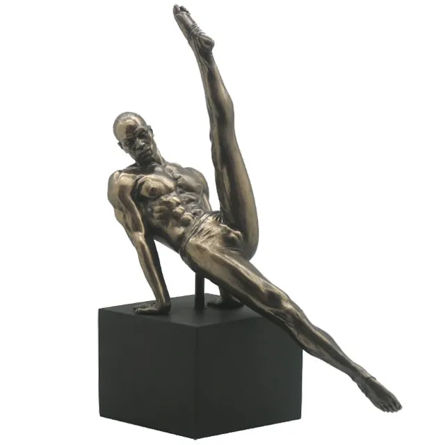 Leben Größe Bronze Turnerin Kunst Statue Metall Männlichen Sportler Mann Gym Skulptur