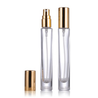 Bouteille de bouteille de parfum en verre vide et rechargeable de 10ml avec atomiseur à brume fine