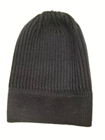 Bonnet unisexe en acrylique à côtes en fil filé, couleur unie, chaud, pour l'hiver, décontracté, pour l'extérieur et les voyages