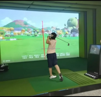 Simulateur de golf professionnel nouvelle génération, équipement de divertissement numérique à réalité augmentée pour jeux sportifs de projection en intérieur