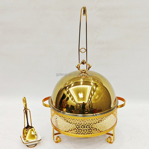 ステンレススチールホテルレストラン新デザイン食品ウォーマービュッフェハンギング皿チャフィング皿金属素材 - Product Image 5