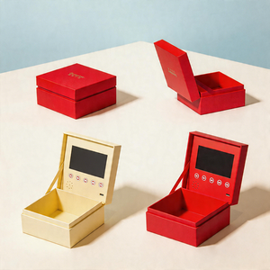 Tarjeta de Regalo Personalizada con Diseño Creativo, Pantalla LCD de 4.3 Pulgadas, Música Digital y Video, para Aniversario, Boda, San Valentín, Regalos Empresariales, Caja de Papel - Product Image 1