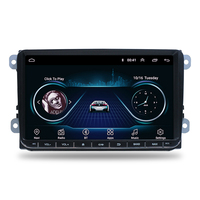 Lecteur DVD de voiture Android 9 pouces 2 Din BT/WIFI multimédia pour Volkswagen avec caméra de recul