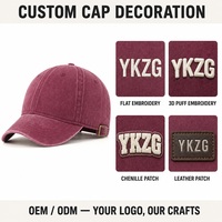 Gorra de Béisbol Extra Grande XXL de 68 cm para Cabezas Grandes, Corona Profunda, Logotipo 3D Personalizado, Algodón Lavado