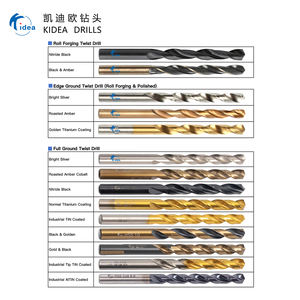 <span class=keywords><strong>Foret</strong></span> hélicoïdal KIDEA M35 en acier rapide au <span class=keywords><strong>cobalt</strong></span> avec revêtement en <span class=keywords><strong>titane</strong></span> pour acier inoxydable et métaux durs (Emballage et taille personnalisables) - Product Image 6