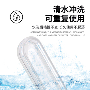 Kits de poignées de porte intérieures en silicone sans perçage, lavables, réutilisables, design silencieux, écologiques, haute transparence - Product Image 6