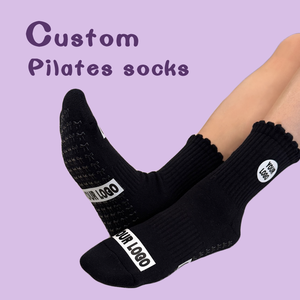 ग्लेशियर 2026 थोक कम शीर्ष मोजे कार्बनिक योग पकड़ मोजे कस्टम लोगो खेल फिटनेस - Product Image 1