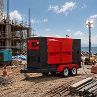 Générateur diesel monté sur remorque EPA Tier 4 Deepsea Controller pour l'alimentation en énergie hors réseau, la construction et les flottes de location