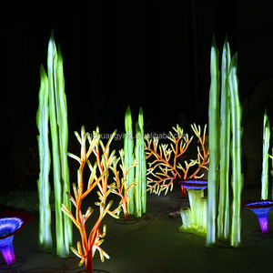 Themaparken Avondmarkten En Carnavals Licht Festival Lichtgevende Zeethema Decoraties Kwallen Stralen Kleurrijke Lichten Uit - Product Image 5