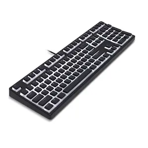 Hotsale Keyboard mekanis Multi Warna puding, papan ketik Doubleshot 129 tombol PBT transparan untuk 61/62/64/68/84/87/104/108/980K