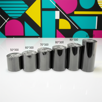 Cintas de Transferencia Térmica Originales Zexu en Grandes Cantidades (Cinta de Resina Negra) 20mm-240mm Compatible con Impresoras de Etiquetas Zebra/Carbon