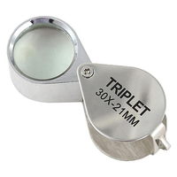 30x Folding Jewelry Geological Antique Appraisal Magnifying Glass Portable Mini Handheld Magnifying Glass