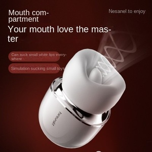Profitez du <span class=keywords><strong>Koukou</strong></span> Cabin White, un masturbateur et jouet sexuel pour femmes, contrôlé par application, avec fonction de succion et stimulation de type langue. - Product Image 2
