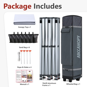 10x20ft nhà máy Outlet lều 3x6m gấp tán 40mm Nhôm hình lục giác Pop Up gazebo triển lãm thương mại Lều faltpavillon - Product Image 3