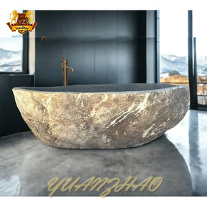 Grande vasca da bagno in pietra naturale in marmo, - Product Image 1