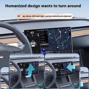 วัสดุ ABS ฉากยึดหมุนได้สำหรับเทสลารุ่น<span class=keywords><strong>3</strong></span> /y ชุดตกแต่งภายในสำหรับรถยนต์ควบคุมส่วนกลางอุปกรณ์ตกแต่งภายในโทรศัพท์มือถือ - Product Image 3