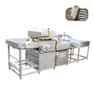 Máquina procesadora de conservas de pescado Leadworld Línea de producción de alimentos enlatados de pescado