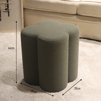 2025 nouveau Pouf personnalisé fleur forme Design maison chambre meubles dressing maquillage repose-pieds canapé tabouret