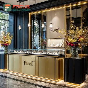 High Visibility Custom Jewelry Retail Fixtures Manufacturer Polished Surface Boutique Space Jewelry Cabinet - Product Image 3