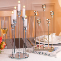Vente directe d'usine, tables à bougies modernes pour le salon, art en fer, décorations romantiques pour dîner aux chandelles