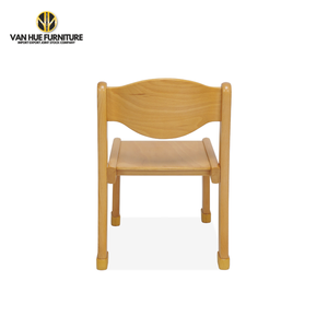 Silla infantil de madera maciza para jardín de infantes, moderna y ecológica, precio de fábrica de Vietnam. - Product Image 2