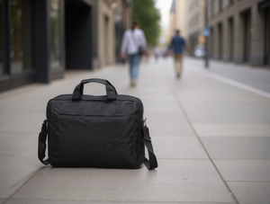 Borsa a tracolla per laptop in nylon con chiusura protettiva con maniglia per uso quotidiano - Product Image 2