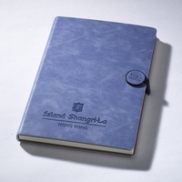 Vente en gros de cahiers personnalisés A5 promotionnels de journaux d'affaires à points, cahiers à couverture rigide en cuir PU avec logo en relief