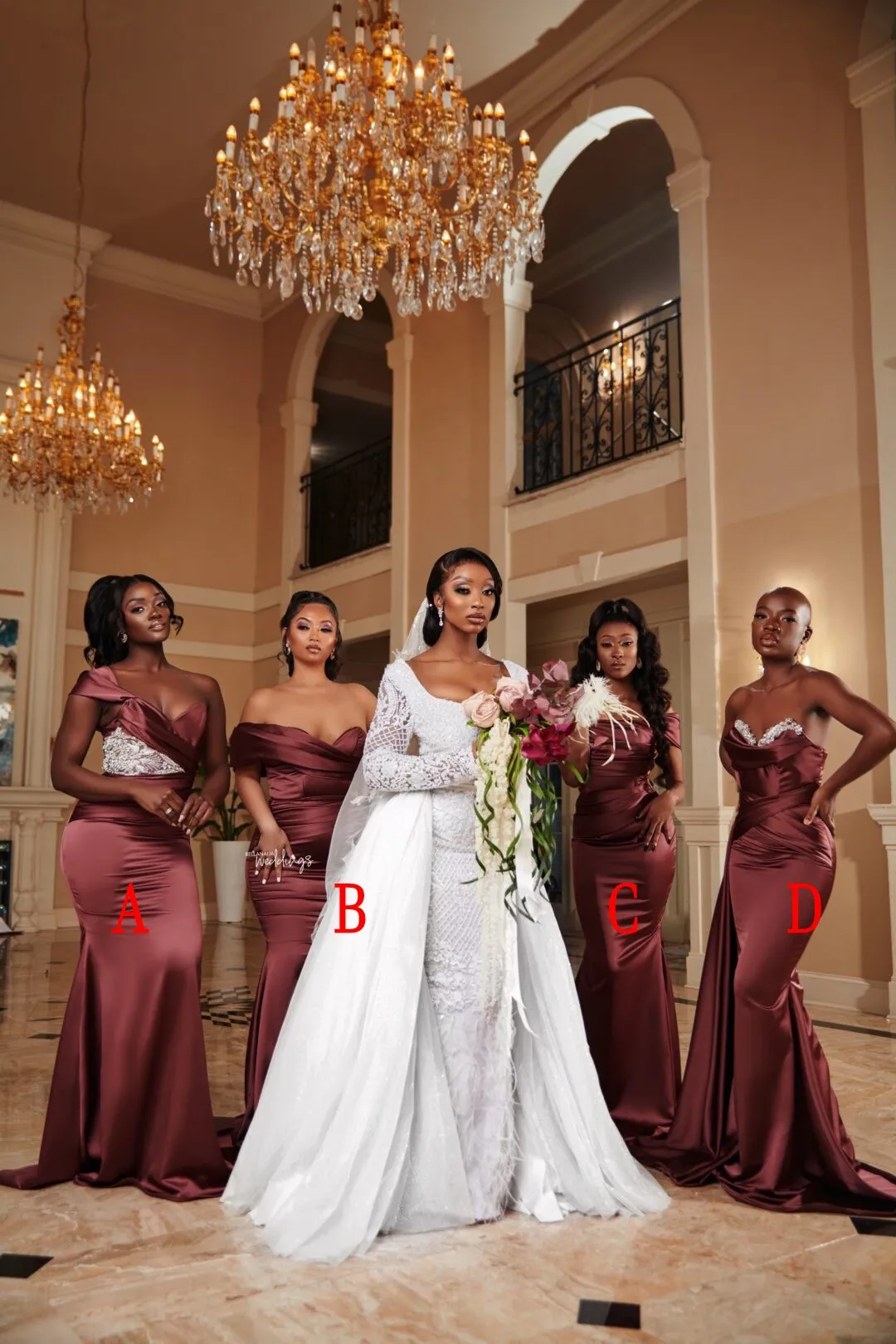 african bridesmaid dress 2023 White African Bridesmaid Clothing 2