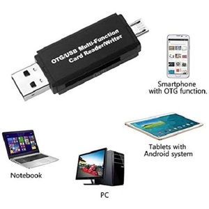 OTG USB Multi Function <b>Card</b> Reader Writer Micro <b>SD</b> TF <b>Memory</b> <b>Card</b> Adapter for Phone Tablet PC - Product Image 2