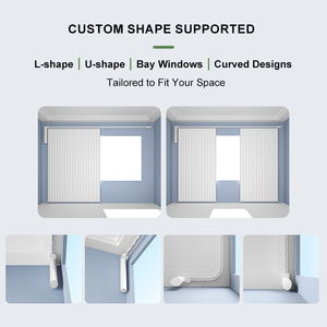 Современные длинные алюминиевые карнизы на заказ с аксессуарами, S-образные направляющие 2,0 мм – умные моторизованные для гостиной - Product Image 5