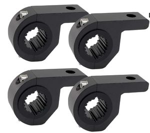 Support de montage pour moto, 4 pièces, 0.75, 1, 1.25 pouces, pour barre horizontale, feux de conduite et feux auxiliaires, pour miroirs de moto - Product Image 1